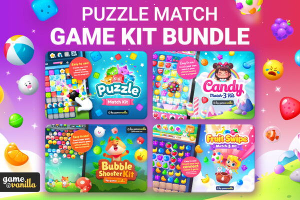 Puzzle Match Kit Bundle + 4 Game Art Packs