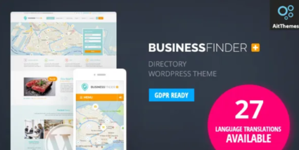 Business Finder – Directory Listing WordPress Theme