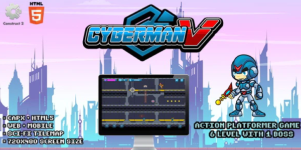 Cyberman V – Construct 2 Html5 Game