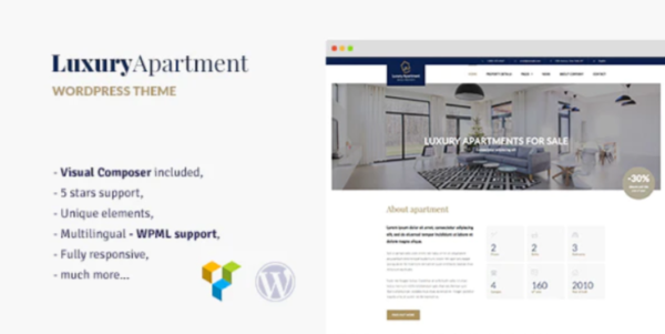 Luxury Apartment – Single property WordPress theme