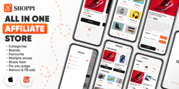 Shoppi – All in one affiliate store with admin panel (iOS/Laravel)