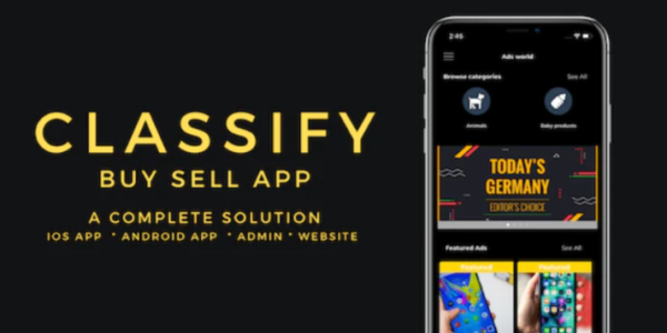 Classify – Classified android App + admin panel + website (Olx,Mercari,Offerup,Carousell,Buy Sell)