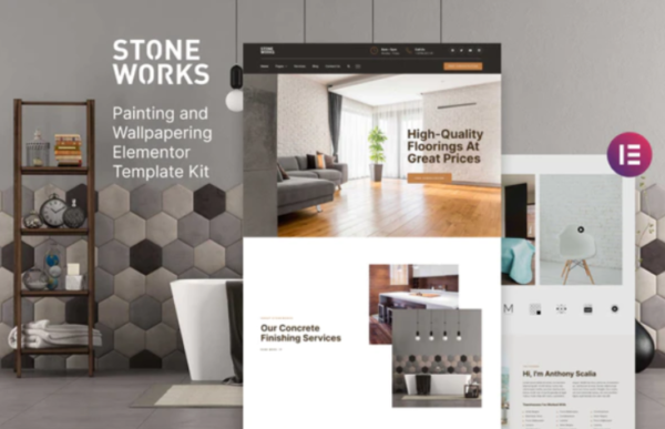 StoneWorks – Flooring & Home Interior Elementor Template Kit