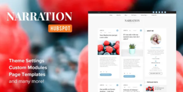 Narration – A Responsive HubSpot Blog Theme