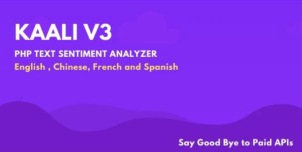 Kaali V3 – PHP Text Sentiment Analysis Utility