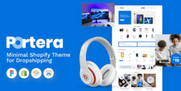 Portera – Minimal Shopify Theme for Dropshipping