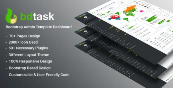 Bdtask – Bootstrap Admin Template Dashboard