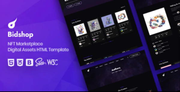 Bidshop – NFT Marketplace HTML Template