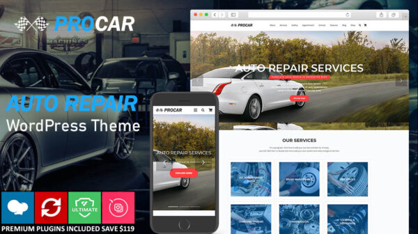 Car Repair – Auto Repair WordPress Theme