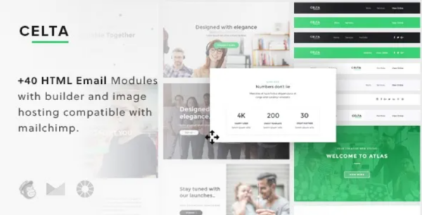 Celta – Responsive Email Template + Builder