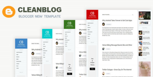 Cleanblog – A Responsive Blogging Blogger Template