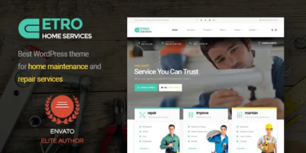 Etro – Home Maintenance, Repair and Improvement Services WordPress Theme