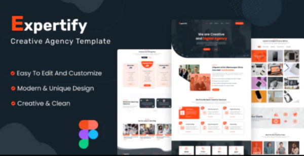 Expertify – Creative Agency Figma Template