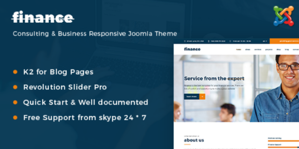 Finance – Consulting & Business Responsive Joomla Theme