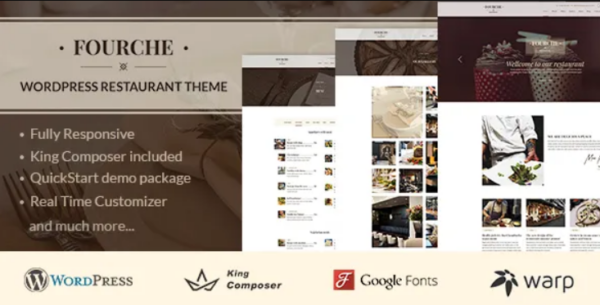 Fourche – Ultramodern Restaurant – Cafe WP Theme