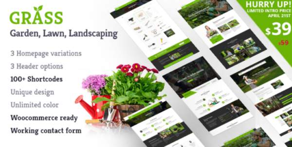 Grass Garden & Landscape WordPress Theme