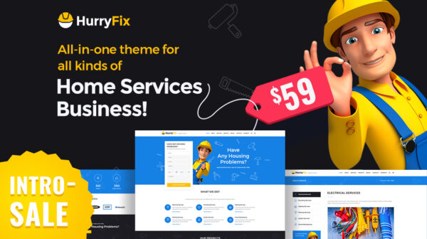 HurryFix Multipurpose Home Services WordPress Theme