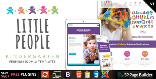 Little People – Kindergarten Joomla Template for PreScool