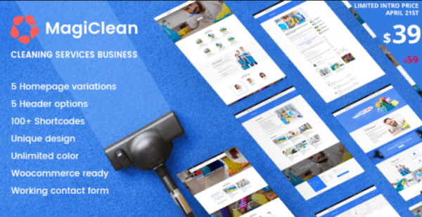 MagiClean – Cleaning Company WordPress Theme