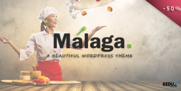 Malaga – A WordPress Theme for Food Bloggers