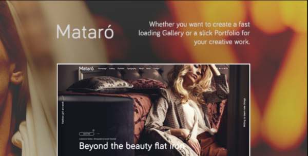 Mataro – Photography, Portfolio and Gallery WordPress Theme