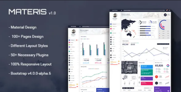 Materis – Bootstrap 4 Admin Template