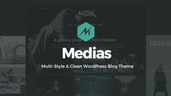 Medias Multi-Style & Clean WordPress Blog Theme