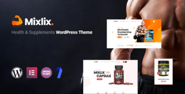 Mixlix – Health & Supplement WordPress theme