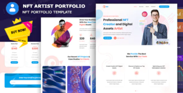 Nero – NFT Artist Portfolio Template