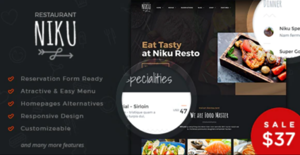 Niku – Restaurant & Food Menus WooCommerce Theme