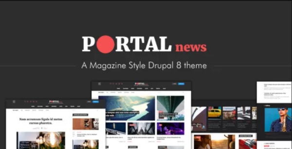 Portal News – Multi-purpose Magazine Style Drupal 8 Theme