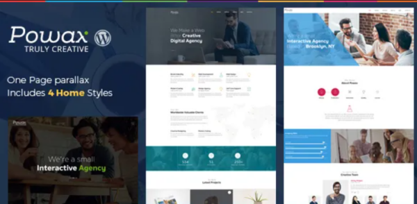 Powax – One Page Parallax WordPress Themes