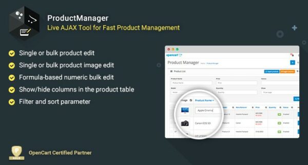 Product Manager - Fast Bulk Product Management Tool