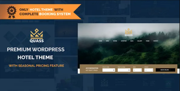 Quass Premium Hotel Theme – Complete Booking Engine