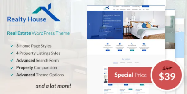 Realty House – Responsive Real Estate WordPress Theme