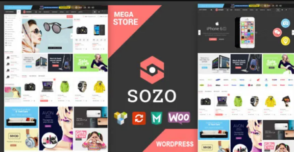 SOZO v1.3 – Full Screen Mega Shop Theme WordPress