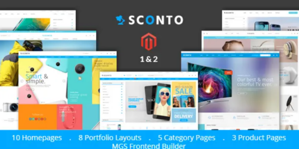 Sconto v1.0.7 Premium Magento 2 and 1 Theme