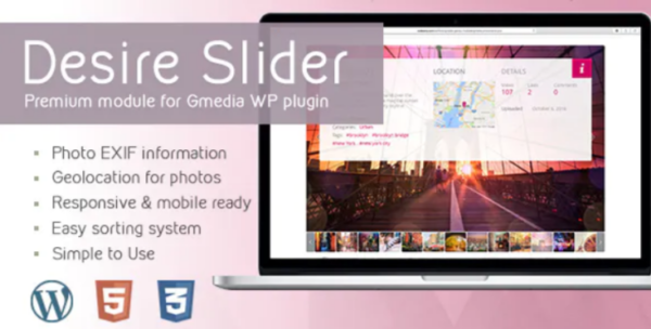 Desire Slider v1.6 – Gallery Module for Gmedia plugin