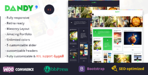Dandy – Clean & Modern WordPress Theme