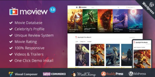 Moview v2.1 – Responsive Film/Video DB & Review Theme