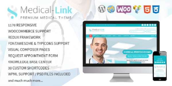 Medical-Link v1.4.6 Responsive Medical WordPress Theme