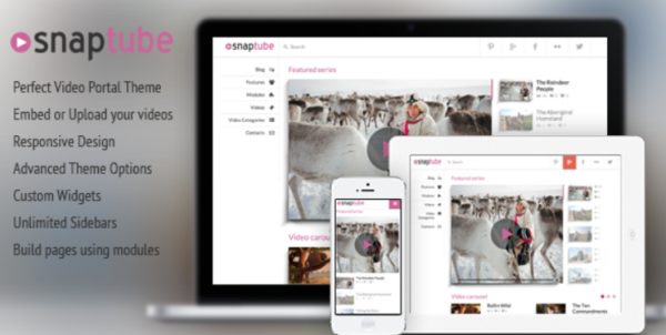 Snaptube 4.7 Premium Video WordPress Theme