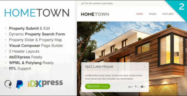 Hometown v2.6.1 – Real Estate WordPress Theme