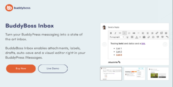 BuddyBoss Inbox