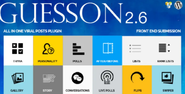 GuessOn v2.6 All in one Viral Quiz & Polls -WordPress