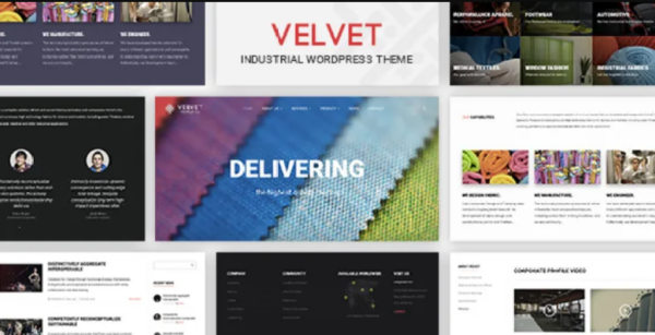 Velvet – Textile Industry Business WordPress Theme For Garments & Apparel Industry