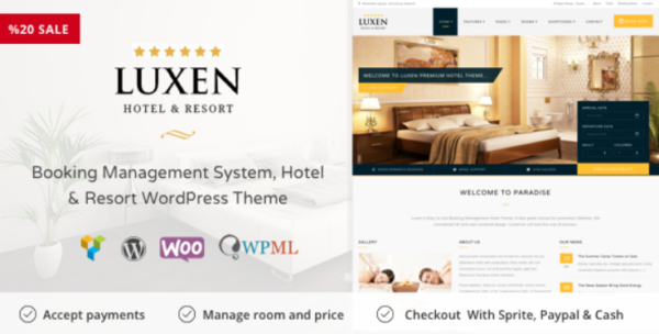 Luxen v1.0.3 Premium Hotel & Booking WordPress Theme