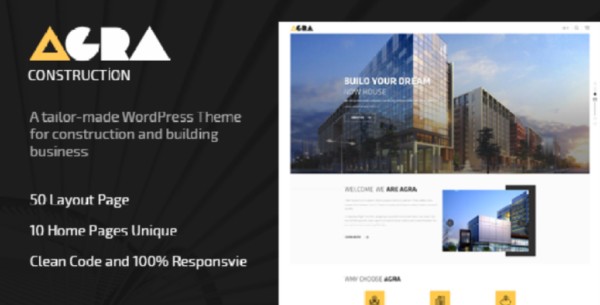 Agra – Construction Business WordPress Theme