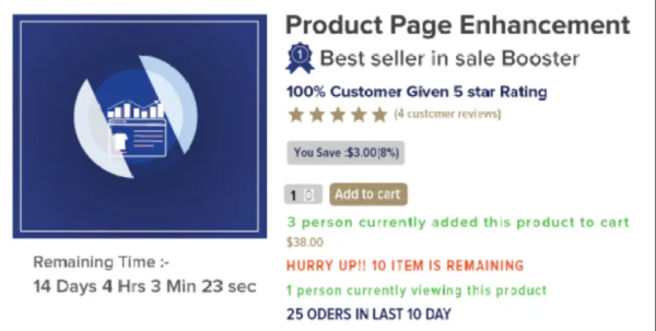 Woocommerce Sale Booster v1.0.4 Product Page Enhancement