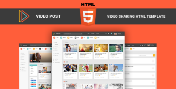 Video Post – Video Sharing HTML Template